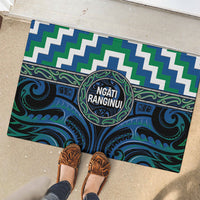 Aotearoa Ngati Ranginui Rubber Doormat Maori Iwi Poutama Puhoro Tattoo LT14 - Polynesian Pride