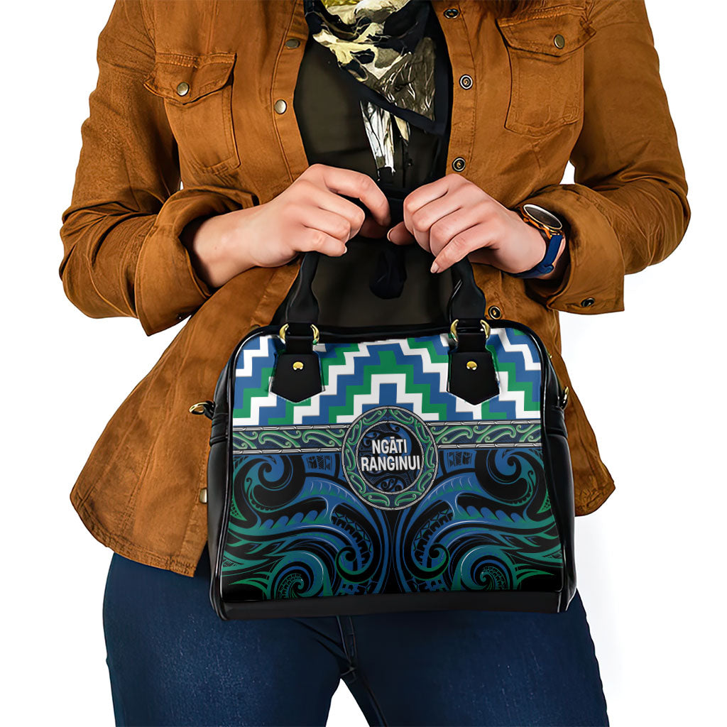 Aotearoa Ngati Ranginui Shoulder Handbag Maori Iwi Poutama Puhoro Tattoo LT14 - Polynesian Pride