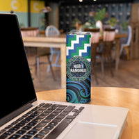 Aotearoa Ngati Ranginui Personalised Skinny Tumbler Maori Iwi Poutama Puhoro Tattoo LT14 - Polynesian Pride