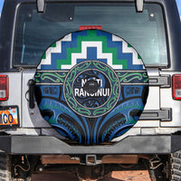 Aotearoa Ngati Ranginui Spare Tire Cover Maori Iwi Poutama Puhoro Tattoo LT14 Green - Polynesian Pride
