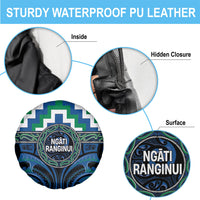 Aotearoa Ngati Ranginui Spare Tire Cover Maori Iwi Poutama Puhoro Tattoo LT14 - Polynesian Pride