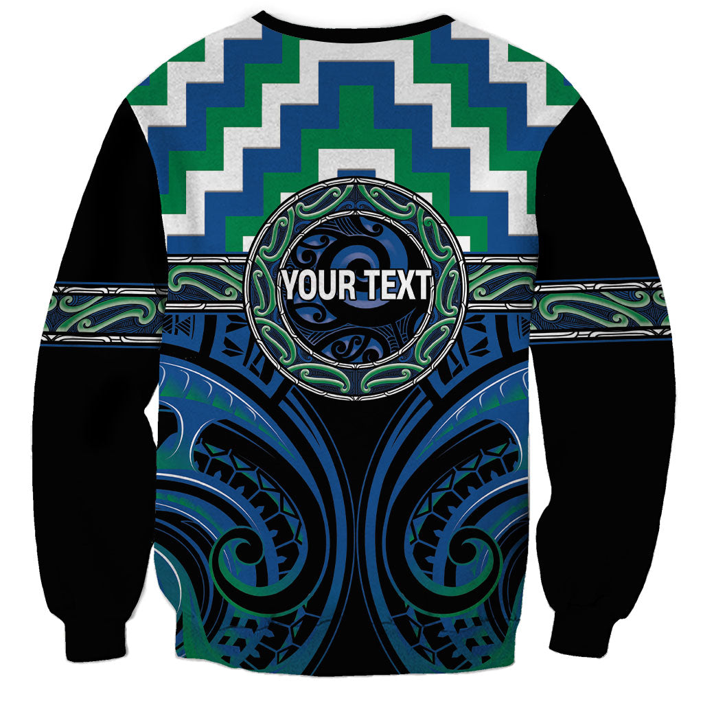 Aotearoa Ngati Ranginui Personalised Sweatshirt Maori Iwi Poutama Puhoro Tattoo LT14 - Polynesian Pride