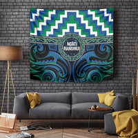 Aotearoa Ngati Ranginui Tapestry Maori Iwi Poutama Puhoro Tattoo LT14 Green - Polynesian Pride