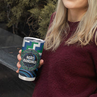 Aotearoa Ngati Ranginui Personalised Tumbler Cup Maori Iwi Poutama Puhoro Tattoo LT14 - Polynesian Pride