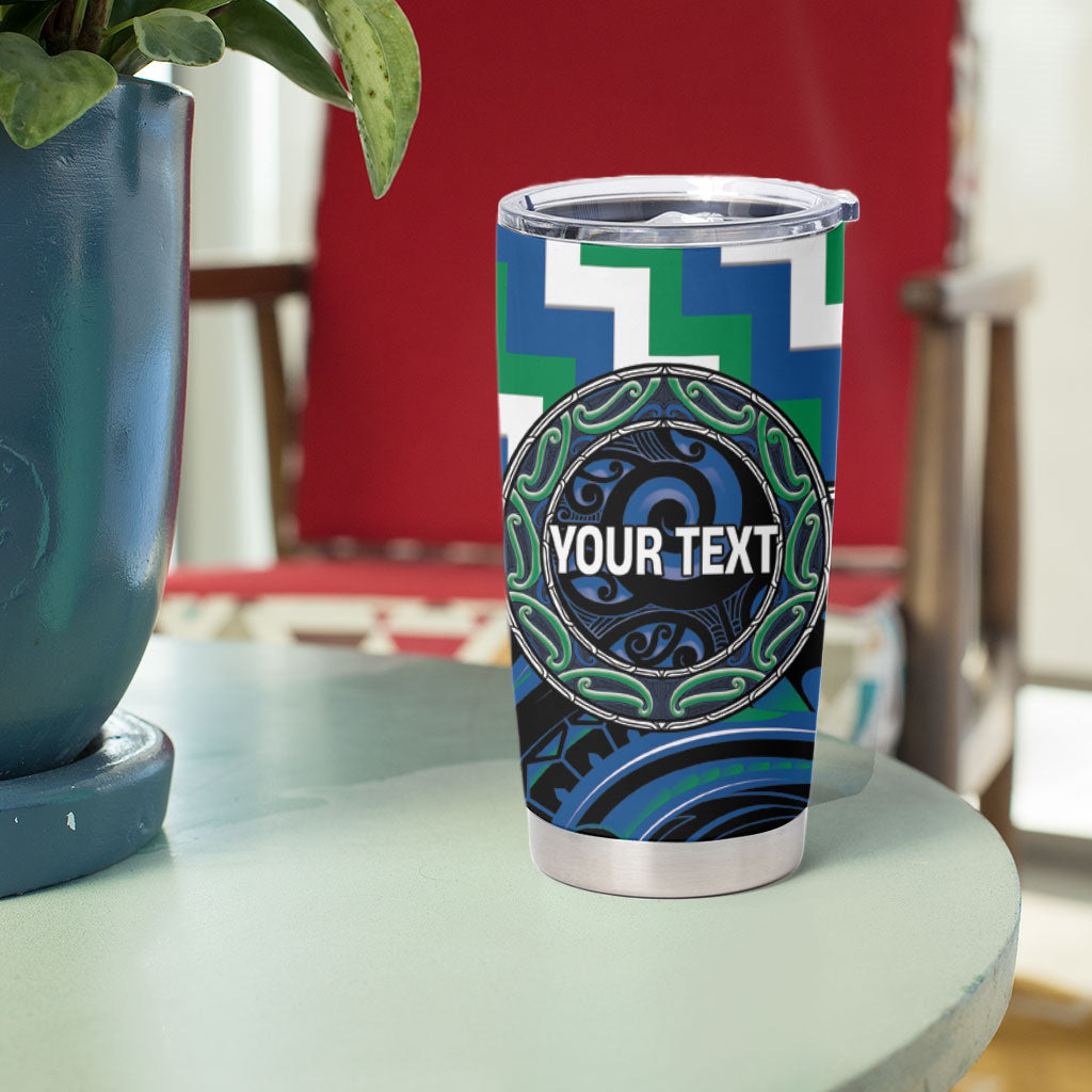 Aotearoa Ngati Ranginui Personalised Tumbler Cup Maori Iwi Poutama Puhoro Tattoo LT14 - Polynesian Pride