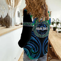 Aotearoa Ngati Ranginui Personalised Women Casual Shirt Maori Iwi Poutama Puhoro Tattoo LT14 - Polynesian Pride