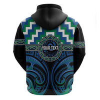 Aotearoa Ngati Ranginui Personalised Zip Hoodie Maori Iwi Poutama Puhoro Tattoo LT14 - Polynesian Pride