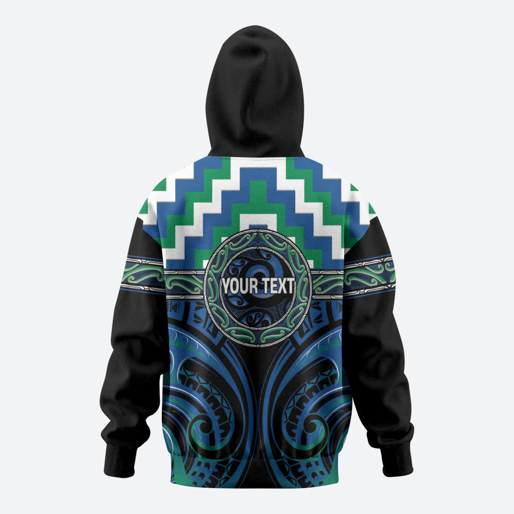 Aotearoa Ngati Ranginui Personalised Zip Hoodie Maori Iwi Poutama Puhoro Tattoo LT14 - Polynesian Pride