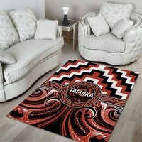 Aotearoa Tapuika Area Rug Maori Iwi Poutama Puhoro Tattoo LT14 - Polynesian Pride