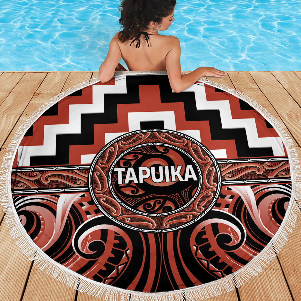 Aotearoa Tapuika Beach Blanket Maori Iwi Poutama Puhoro Tattoo LT14 - Polynesian Pride
