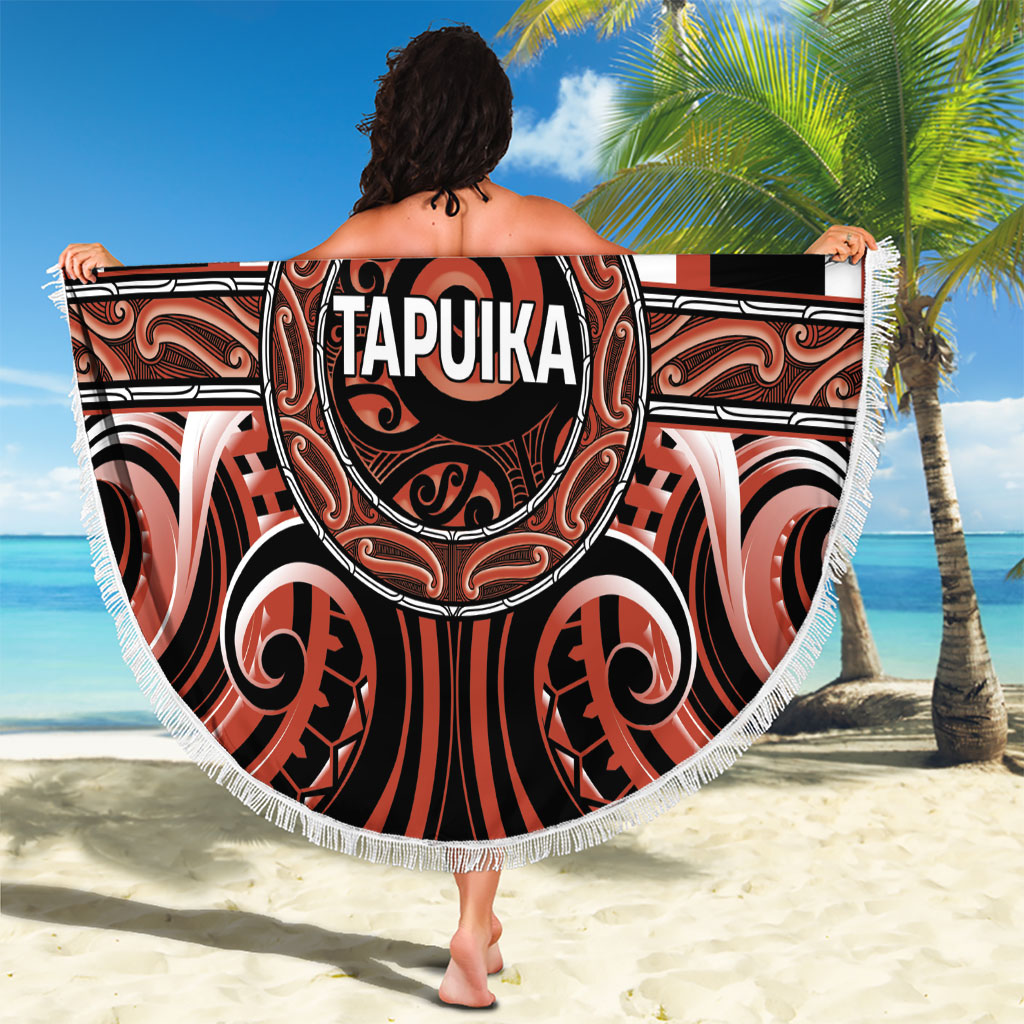 Aotearoa Tapuika Beach Blanket Maori Iwi Poutama Puhoro Tattoo LT14 - Polynesian Pride