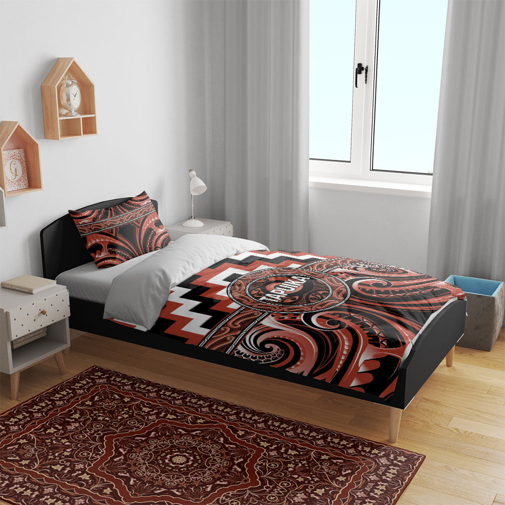 Aotearoa Tapuika Bedding Set Maori Iwi Poutama Puhoro Tattoo LT14 - Polynesian Pride