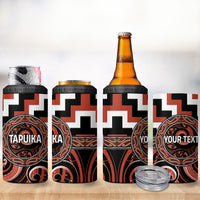 Aotearoa Tapuika Personalised 4 in 1 Can Cooler Tumbler Maori Iwi Poutama Puhoro Tattoo LT14 - Polynesian Pride