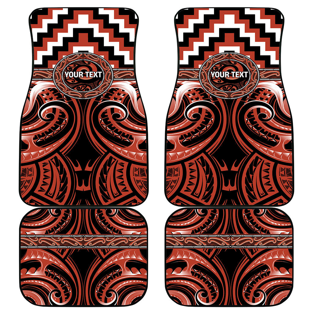 Aotearoa Tapuika Personalised Car Mats Maori Iwi Poutama Puhoro Tattoo LT14 - Polynesian Pride