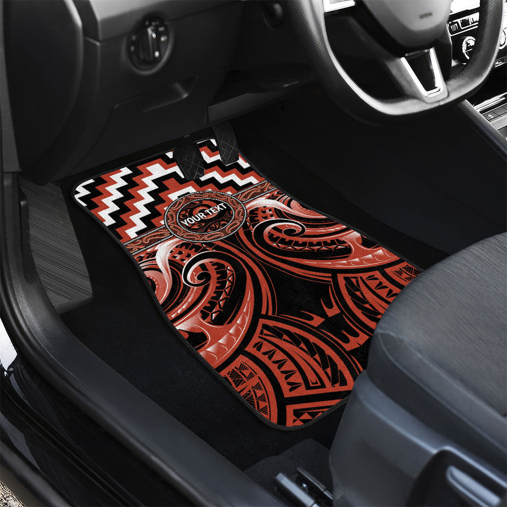 Aotearoa Tapuika Personalised Car Mats Maori Iwi Poutama Puhoro Tattoo LT14 - Polynesian Pride