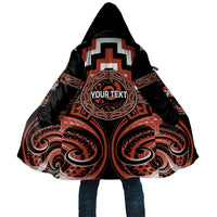 Aotearoa Tapuika Personalised Cloak Maori Iwi Poutama Puhoro Tattoo LT14 Unisex Red - Polynesian Pride