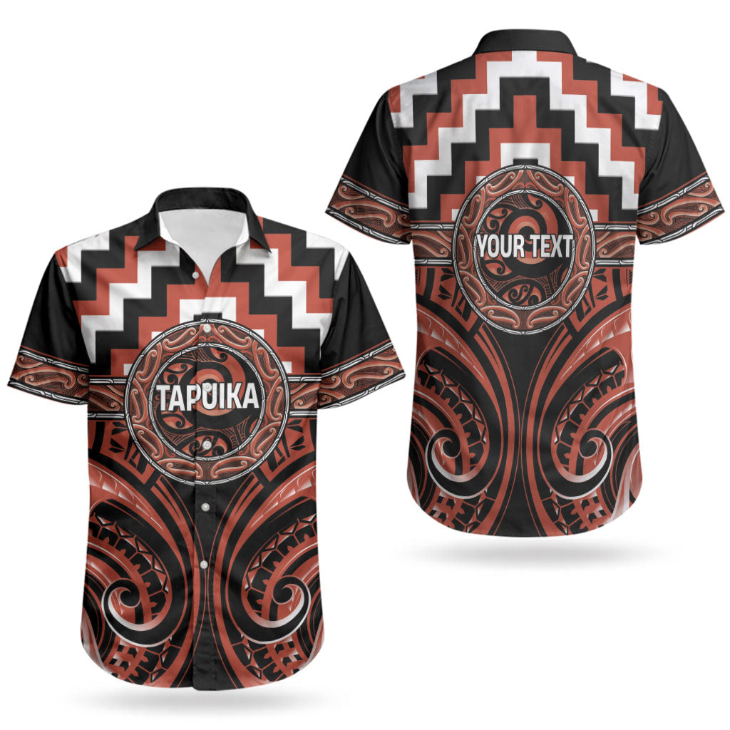 Aotearoa Tapuika Personalised Couples Matching Puletasi and Hawaiian Shirt Maori Iwi Poutama Puhoro Tattoo LT14 - Polynesian Pride