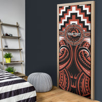 Aotearoa Tapuika Personalised Door Cover Maori Iwi Poutama Puhoro Tattoo LT14 - Polynesian Pride