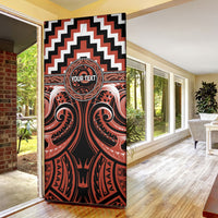 Aotearoa Tapuika Personalised Door Cover Maori Iwi Poutama Puhoro Tattoo LT14 - Polynesian Pride