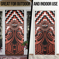 Aotearoa Tapuika Personalised Door Cover Maori Iwi Poutama Puhoro Tattoo LT14 - Polynesian Pride