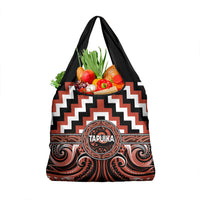 Aotearoa Tapuika Grocery Bag Maori Iwi Poutama Puhoro Tattoo LT14 1-pack One Size Red - Polynesian Pride