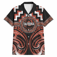 Aotearoa Tapuika Personalised Hawaiian Shirt Maori Iwi Poutama Puhoro Tattoo LT14 Red - Polynesian Pride