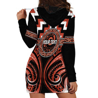 Aotearoa Tapuika Personalised Hoodie Dress Maori Iwi Poutama Puhoro Tattoo LT14 - Polynesian Pride