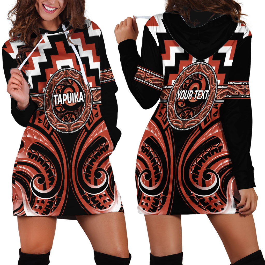 Aotearoa Tapuika Personalised Hoodie Dress Maori Iwi Poutama Puhoro Tattoo LT14 - Polynesian Pride