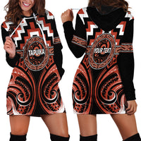 Aotearoa Tapuika Personalised Hoodie Dress Maori Iwi Poutama Puhoro Tattoo LT14 - Polynesian Pride