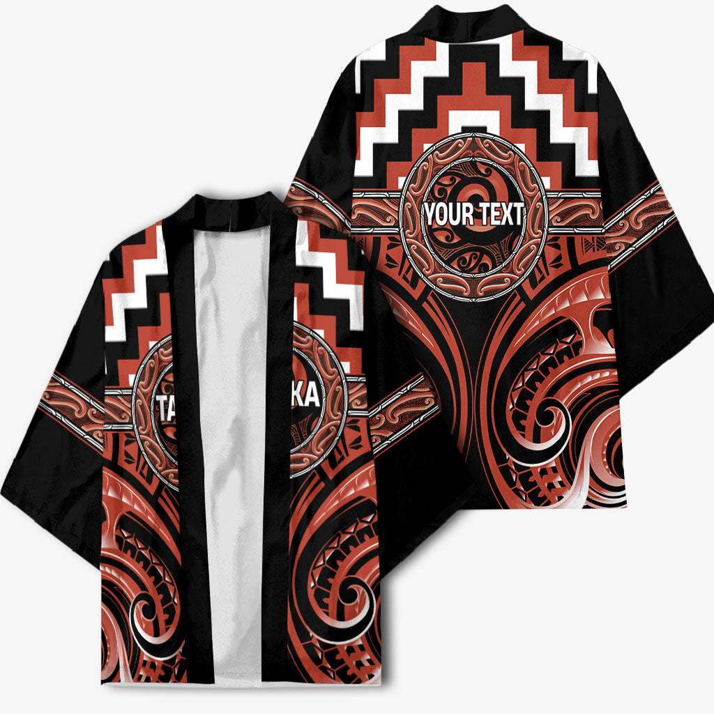 Aotearoa Tapuika Personalised Kimono Maori Iwi Poutama Puhoro Tattoo LT14 - Polynesian Pride