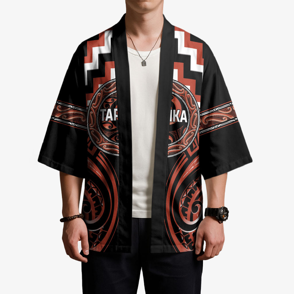 Aotearoa Tapuika Personalised Kimono Maori Iwi Poutama Puhoro Tattoo LT14 - Polynesian Pride