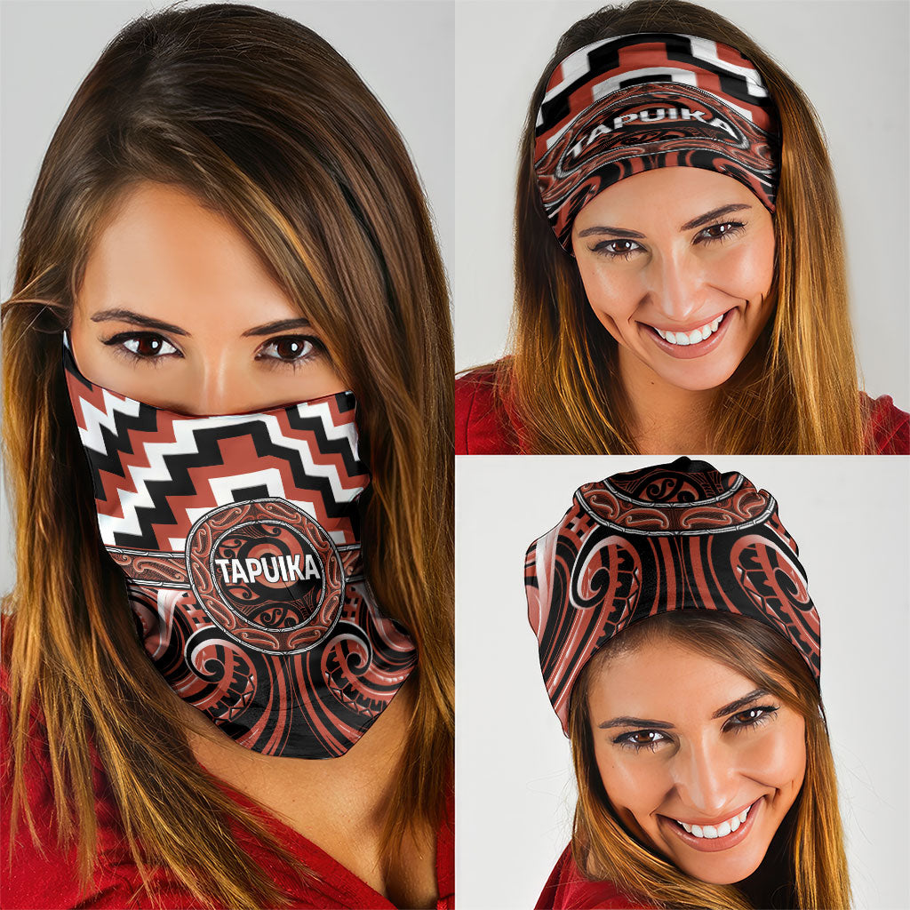 Aotearoa Tapuika Neck Gaiter Maori Iwi Poutama Puhoro Tattoo LT14 - Polynesian Pride