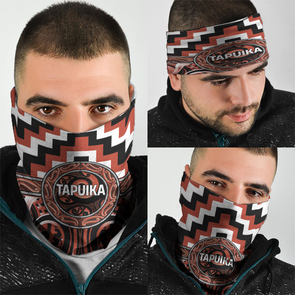 Aotearoa Tapuika Neck Gaiter Maori Iwi Poutama Puhoro Tattoo LT14 - Polynesian Pride