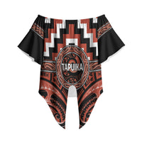 Aotearoa Tapuika Personalised Off Shoulder Wrap Waist Top Maori Iwi Poutama Puhoro Tattoo LT14 - Polynesian Pride