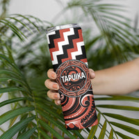 Aotearoa Tapuika Personalised Skinny Tumbler Maori Iwi Poutama Puhoro Tattoo LT14 - Polynesian Pride