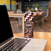 Aotearoa Tapuika Personalised Skinny Tumbler Maori Iwi Poutama Puhoro Tattoo LT14 - Polynesian Pride