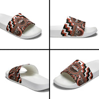 Aotearoa Tapuika Slide Sandals Maori Iwi Poutama Puhoro Tattoo LT14 - Polynesian Pride