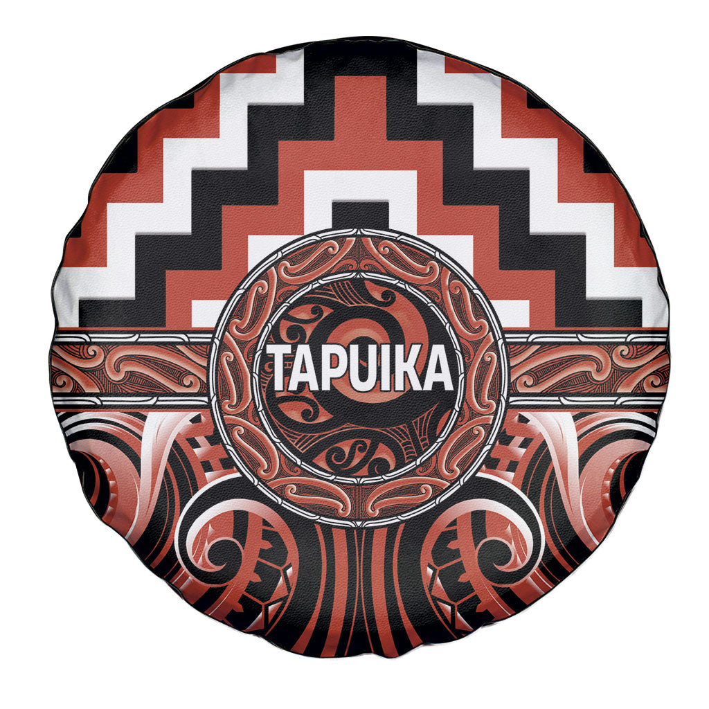 Aotearoa Tapuika Spare Tire Cover Maori Iwi Poutama Puhoro Tattoo LT14 - Polynesian Pride