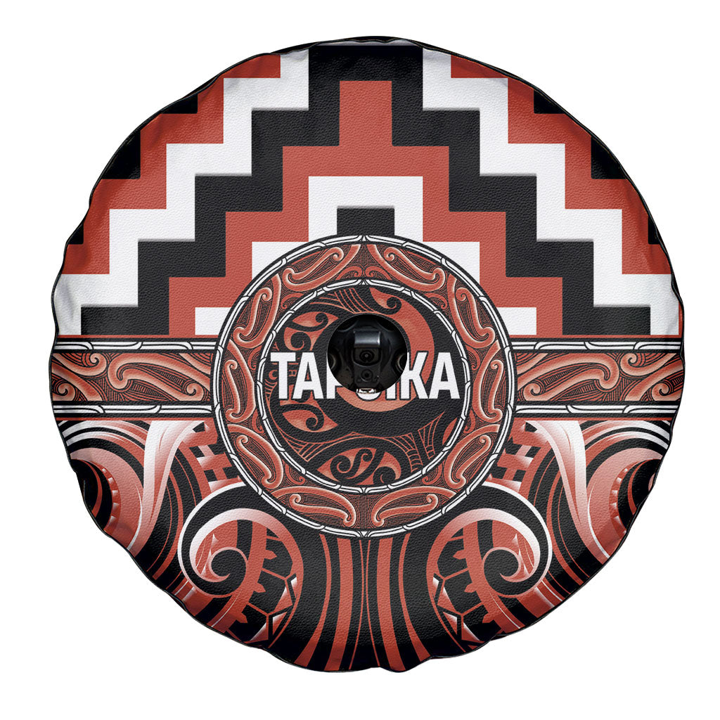 Aotearoa Tapuika Spare Tire Cover Maori Iwi Poutama Puhoro Tattoo LT14 - Polynesian Pride