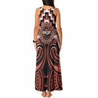 Aotearoa Tapuika Personalised Tank Maxi Dress Maori Iwi Poutama Puhoro Tattoo LT14 - Polynesian Pride