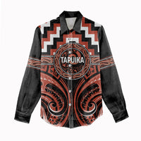 Aotearoa Tapuika Personalised Women Casual Shirt Maori Iwi Poutama Puhoro Tattoo LT14 - Polynesian Pride