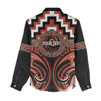 Aotearoa Tapuika Personalised Women Casual Shirt Maori Iwi Poutama Puhoro Tattoo LT14 - Polynesian Pride