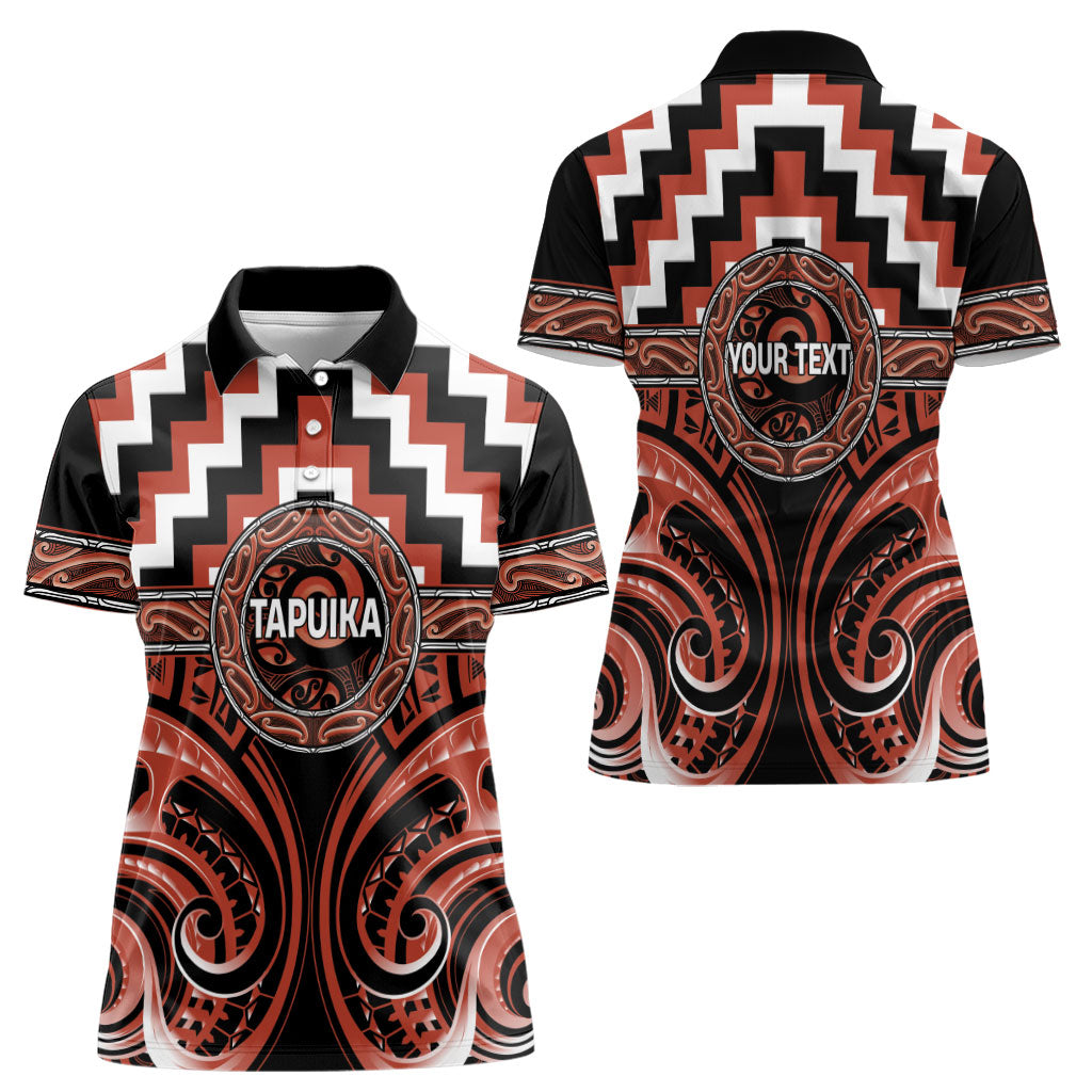 Aotearoa Tapuika Personalised Women Polo Shirt Maori Iwi Poutama Puhoro Tattoo LT14 - Polynesian Pride