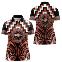 Aotearoa Tapuika Personalised Women Polo Shirt Maori Iwi Poutama Puhoro Tattoo LT14 - Polynesian Pride