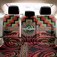 Aotearoa Ngati Maru Back Car Seat Cover Maori Iwi Poutama Puhoro Tattoo LT14 - Polynesian Pride