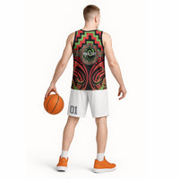 Aotearoa Ngati Maru Personalised Basketball Jersey Maori Iwi Poutama Puhoro Tattoo LT14 - Polynesian Pride