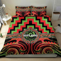 Aotearoa Ngati Maru Bedding Set Maori Iwi Poutama Puhoro Tattoo LT14 - Polynesian Pride