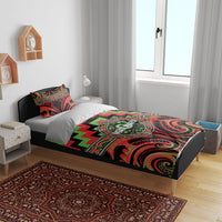 Aotearoa Ngati Maru Bedding Set Maori Iwi Poutama Puhoro Tattoo LT14 - Polynesian Pride