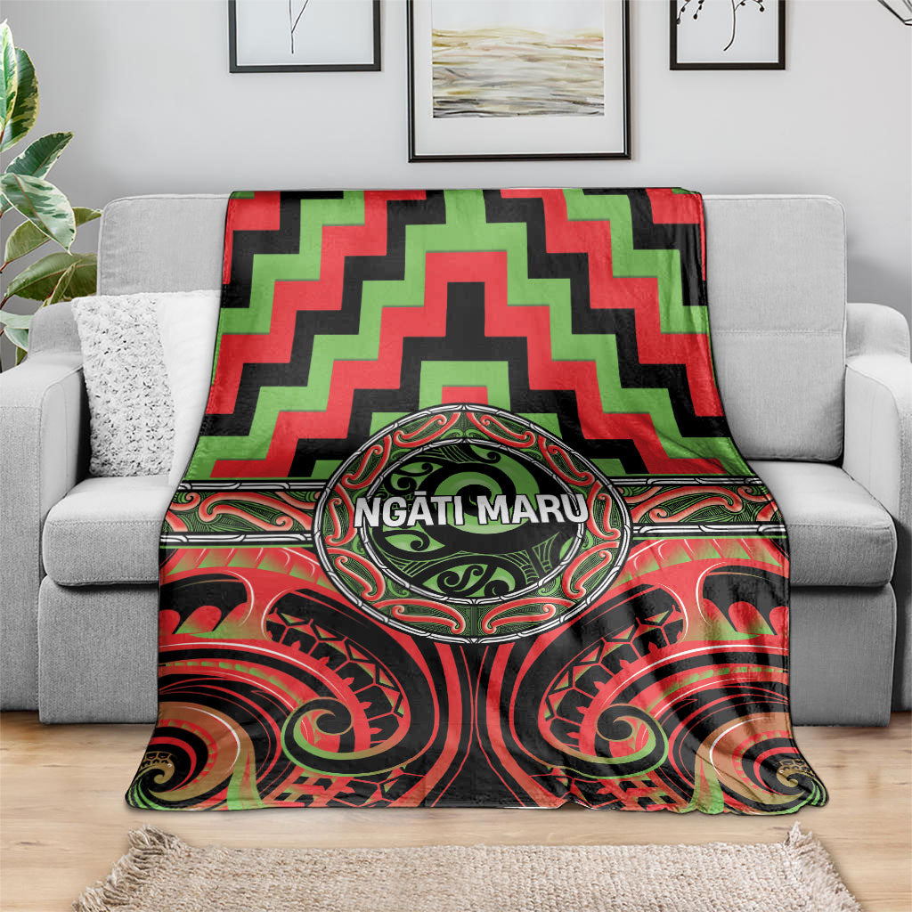 Aotearoa Ngati Maru Blanket Maori Iwi Poutama Puhoro Tattoo LT14 - Polynesian Pride