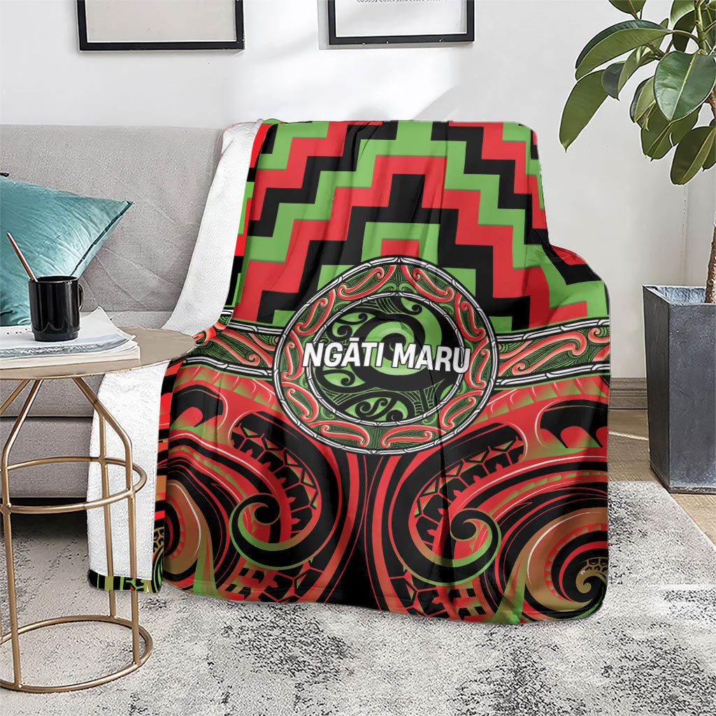 Aotearoa Ngati Maru Blanket Maori Iwi Poutama Puhoro Tattoo LT14 - Polynesian Pride